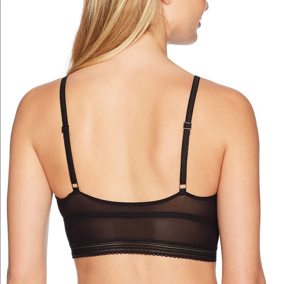 COSABELLA LACED IN AIRE LONG BRALETTE BLACK LARGE NWOT - Picture 4 of 5